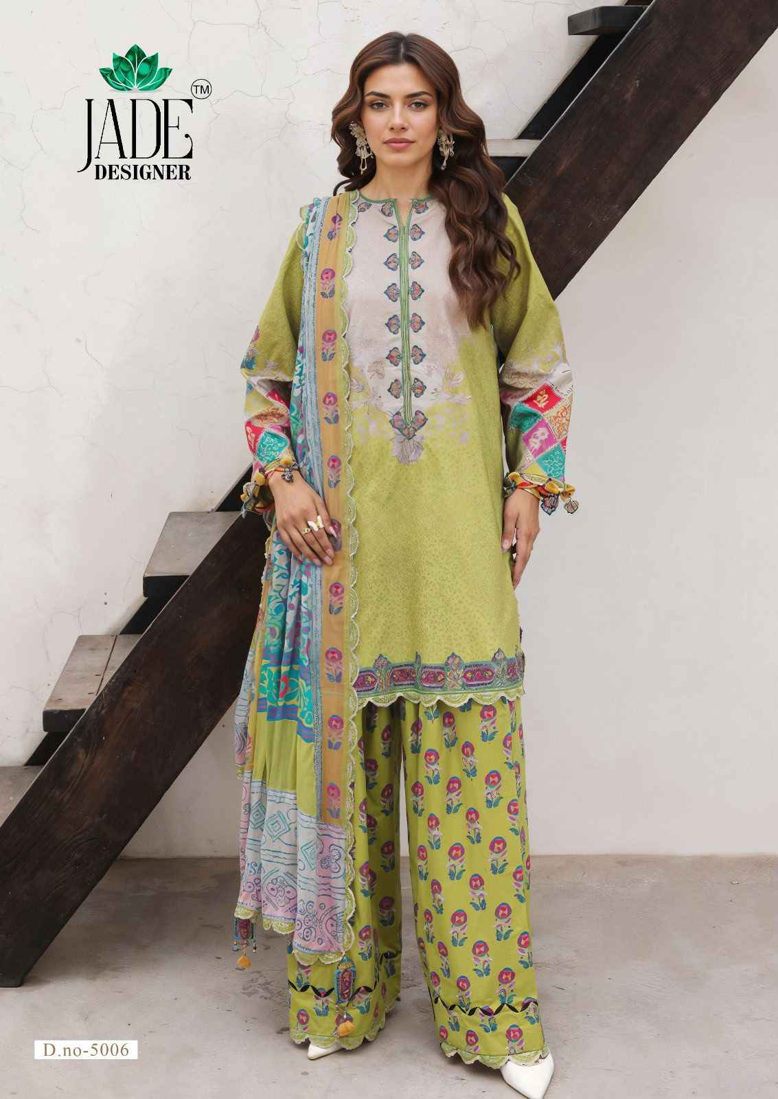 JADE AYESHA ZARA VOL-5 HEAVY LAWN COTTON DRESS MATERIAL