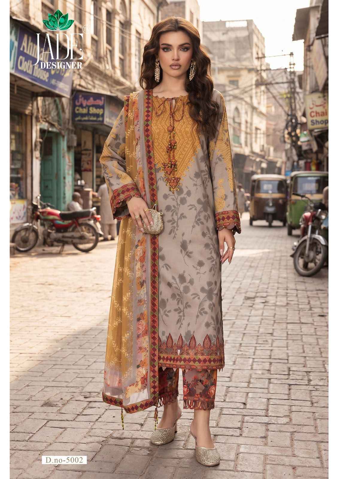 JADE AYESHA ZARA VOL-5 HEAVY LAWN COTTON DRESS MATERIAL