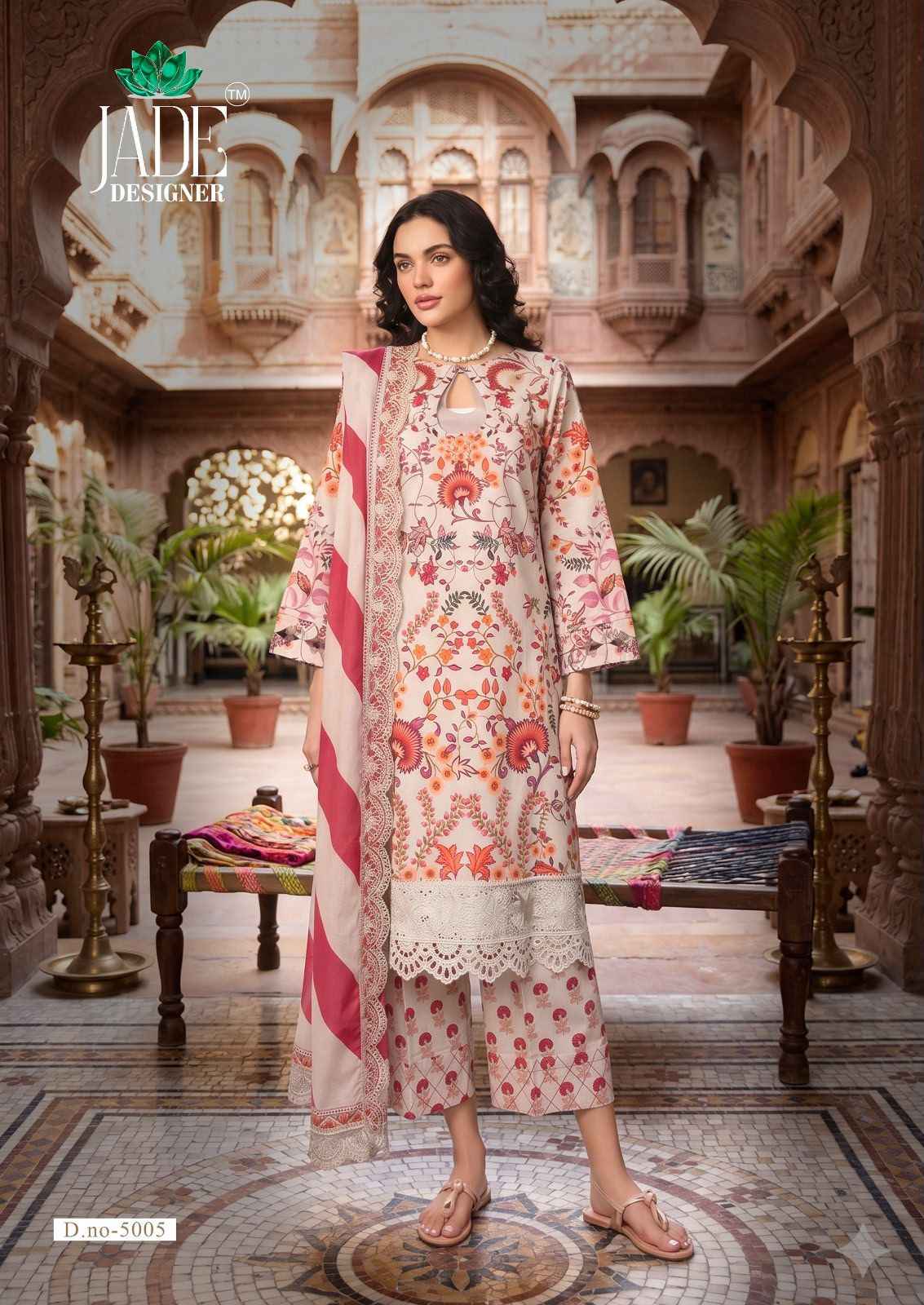 JADE AYESHA ZARA VOL-5 HEAVY LAWN COTTON DRESS MATERIAL