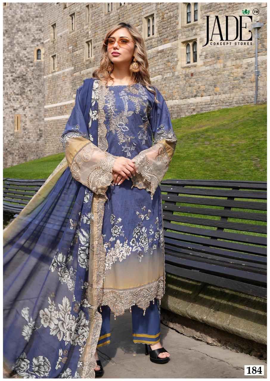 JADE CHEVRON VOL-19 EXCLUSIVE HEAVY COTTON DRESS MATERIAL