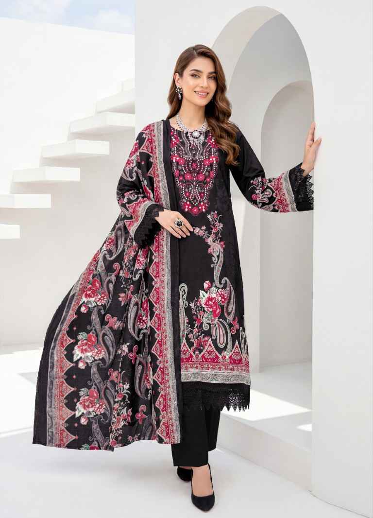 JASH BELLISHA VOL-15 PURE COTTON PAKISTANI PRINT DRESS MATERIAL