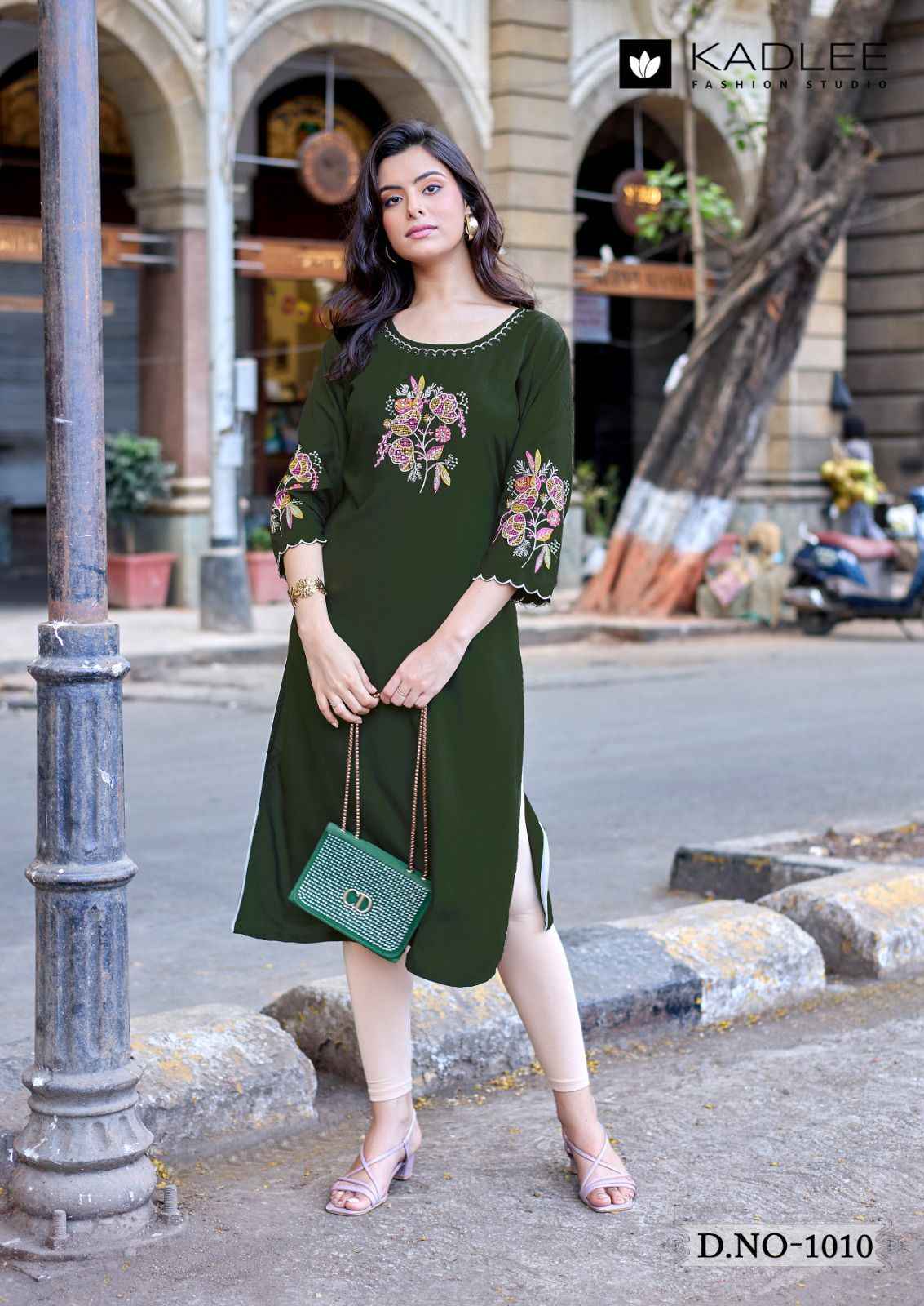 KADLEE LADLEE VOL-3 HEAVY RAYON THREAD & HANDWORK KURTI