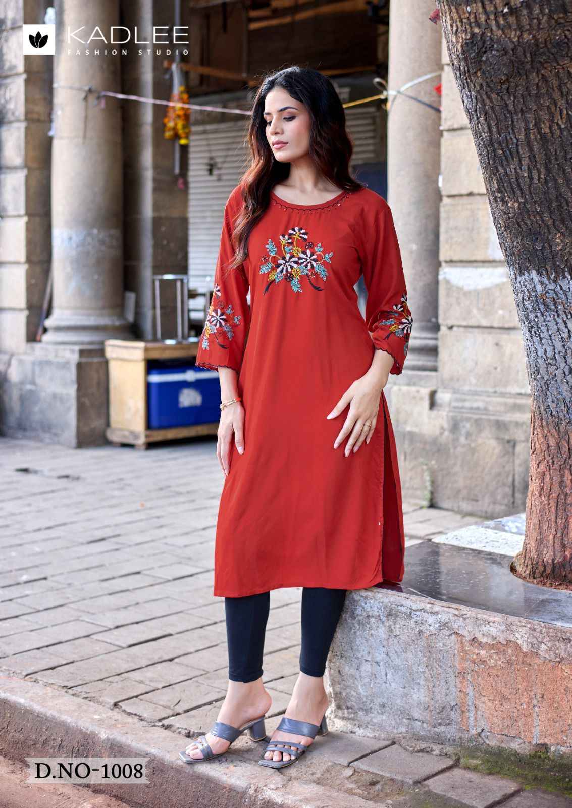 KADLEE LADLEE VOL-3 HEAVY RAYON THREAD & HANDWORK KURTI