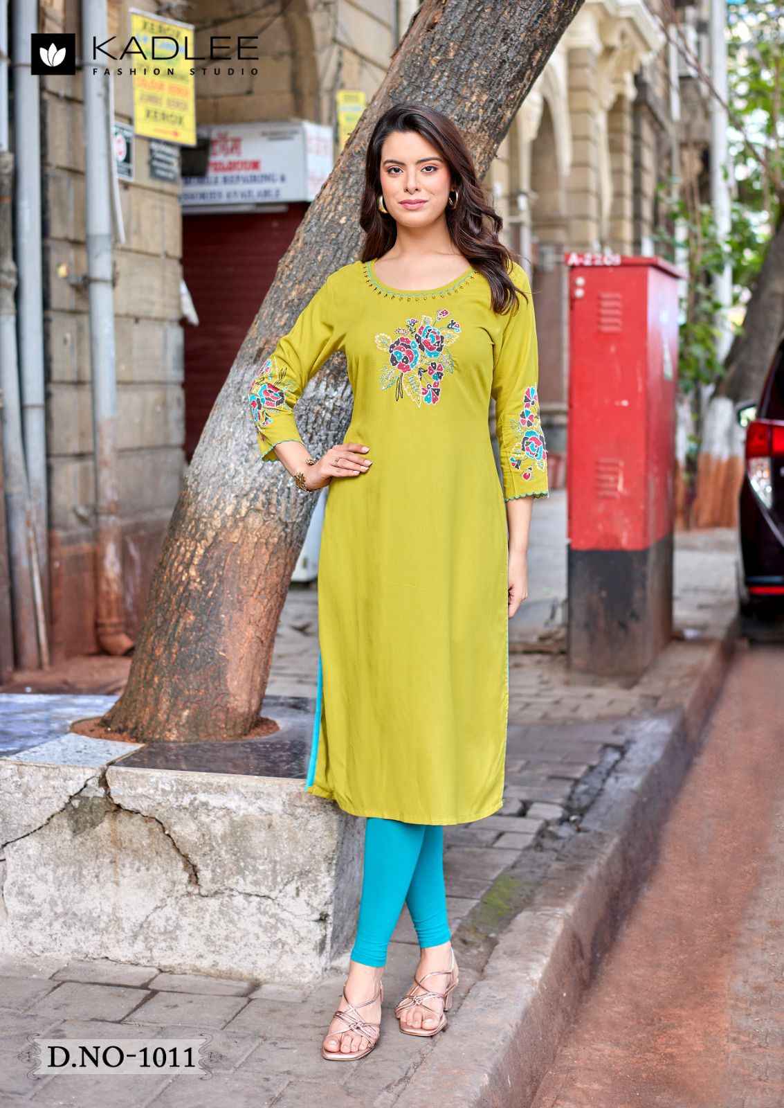 KADLEE LADLEE VOL-3 HEAVY RAYON THREAD & HANDWORK KURTI