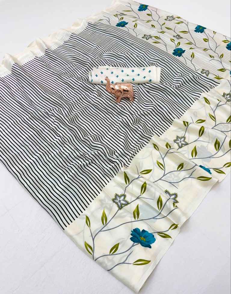 LAGDI GAJJI CREPE SOFT SILK AJRAKH PRINT SAREE