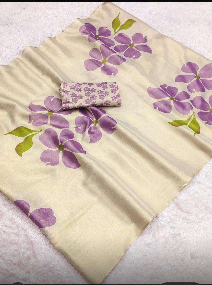 LINEN TISSUE SILK DIGITAL PRINTED SAREE