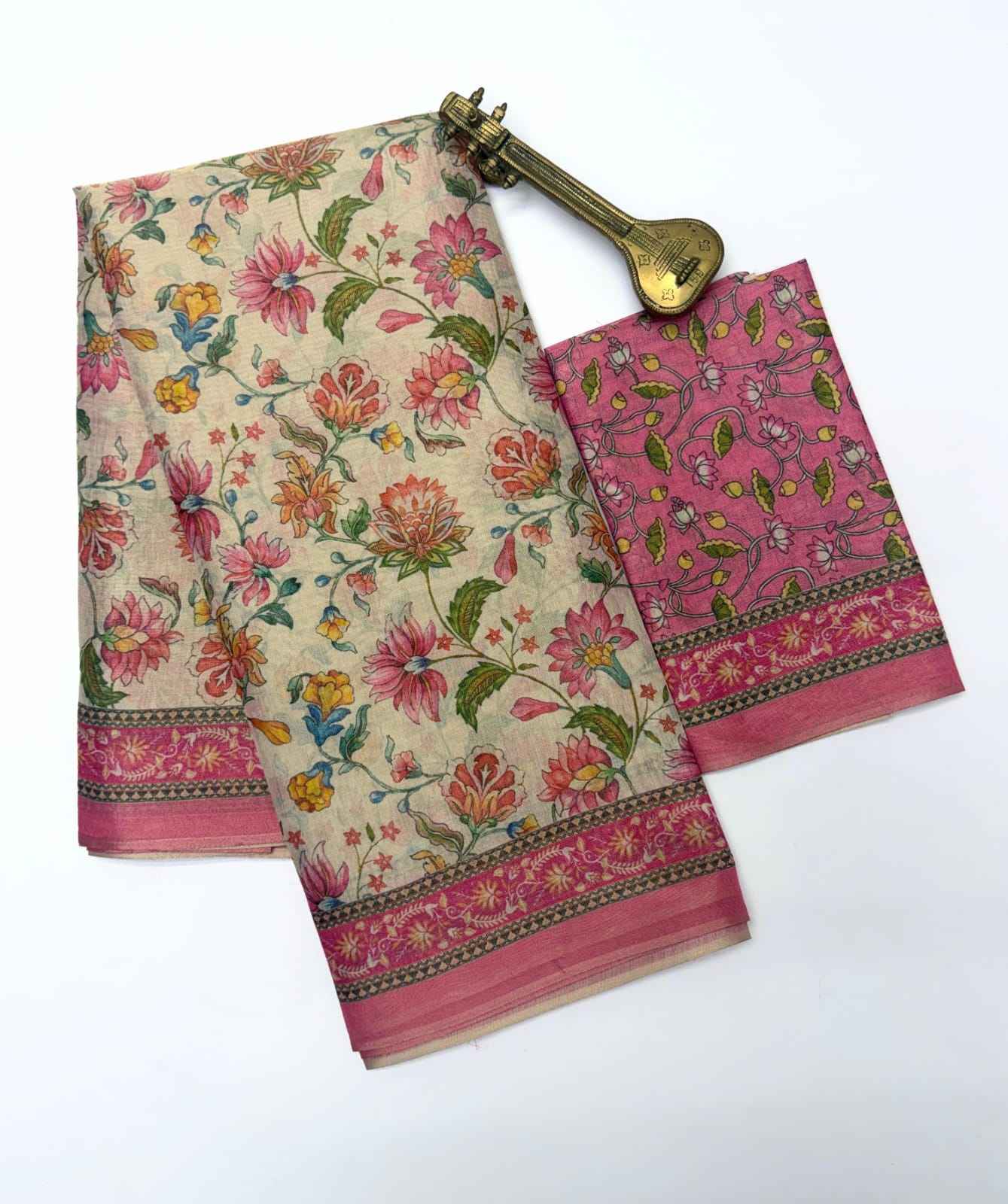 LINEN TISSUE SILK DIGITAL PRINTED SAREE