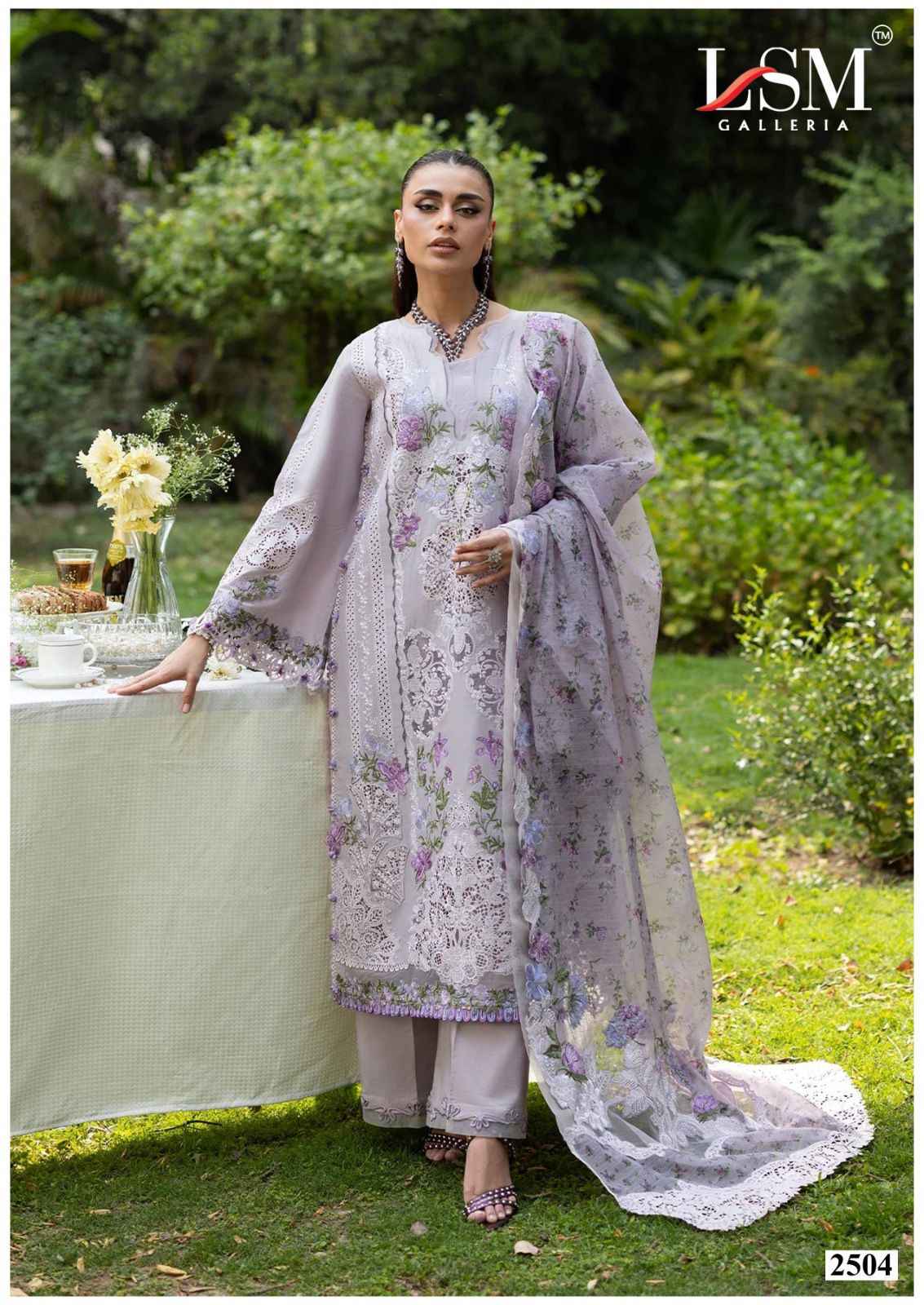 LSM PARIAM DREAM VOL-25 HEAVY LAWN PRINTED DRESS MATERIAL