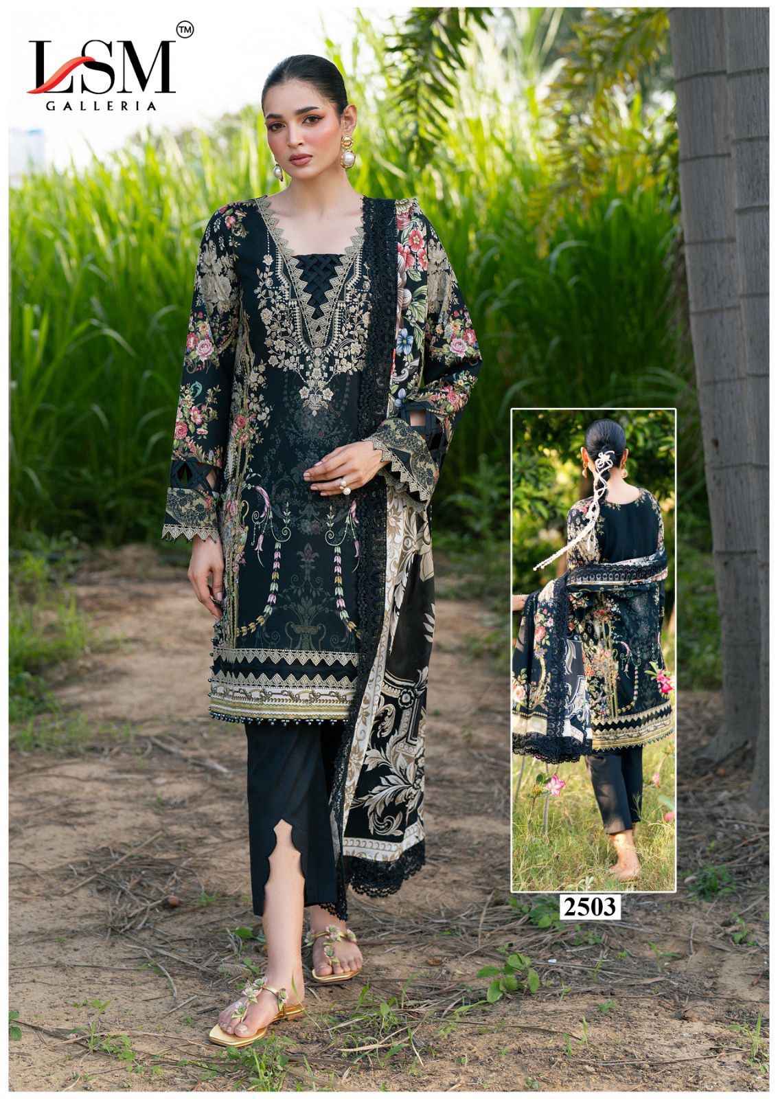 LSM PARIAM DREAM VOL-25 HEAVY LAWN PRINTED DRESS MATERIAL