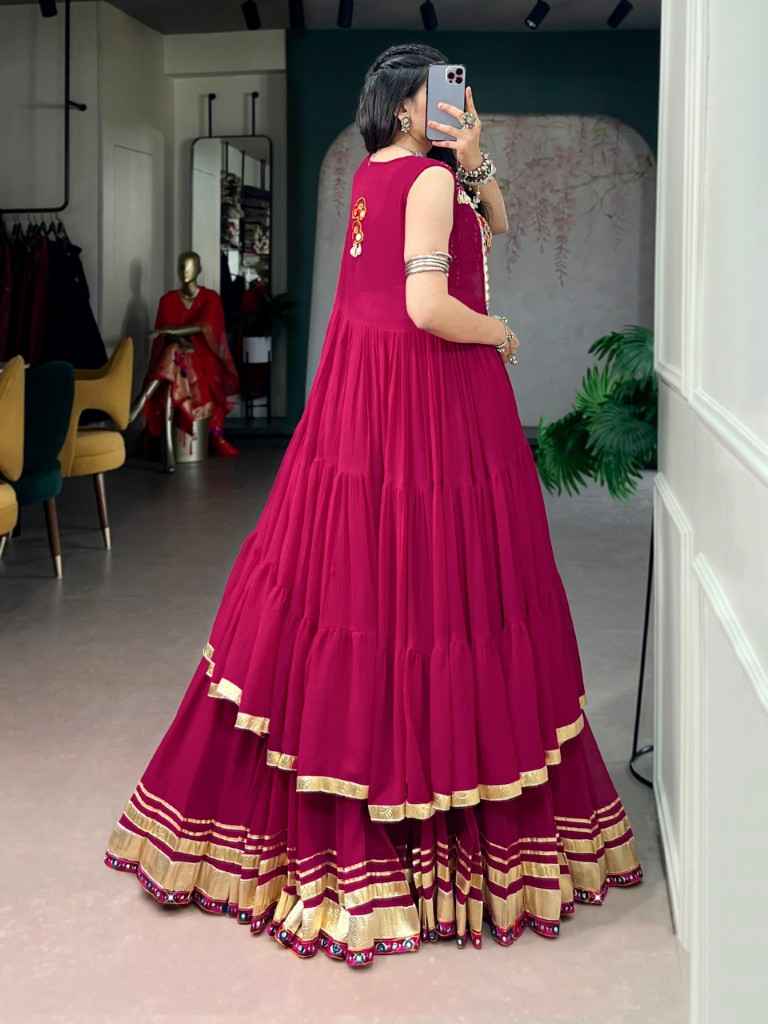MARBLE GAMTHI MIRROR WORK NAVRATRI LEHENGA CHOLI 1
