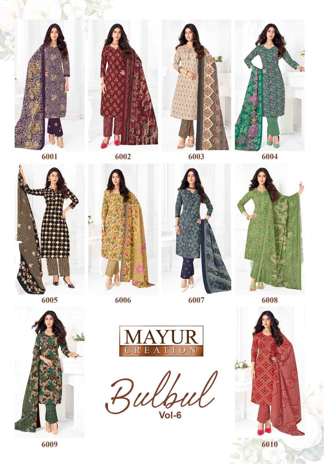 MAYUR BULBUL VOL-6 PURE COTTON DRESS MATERIAL