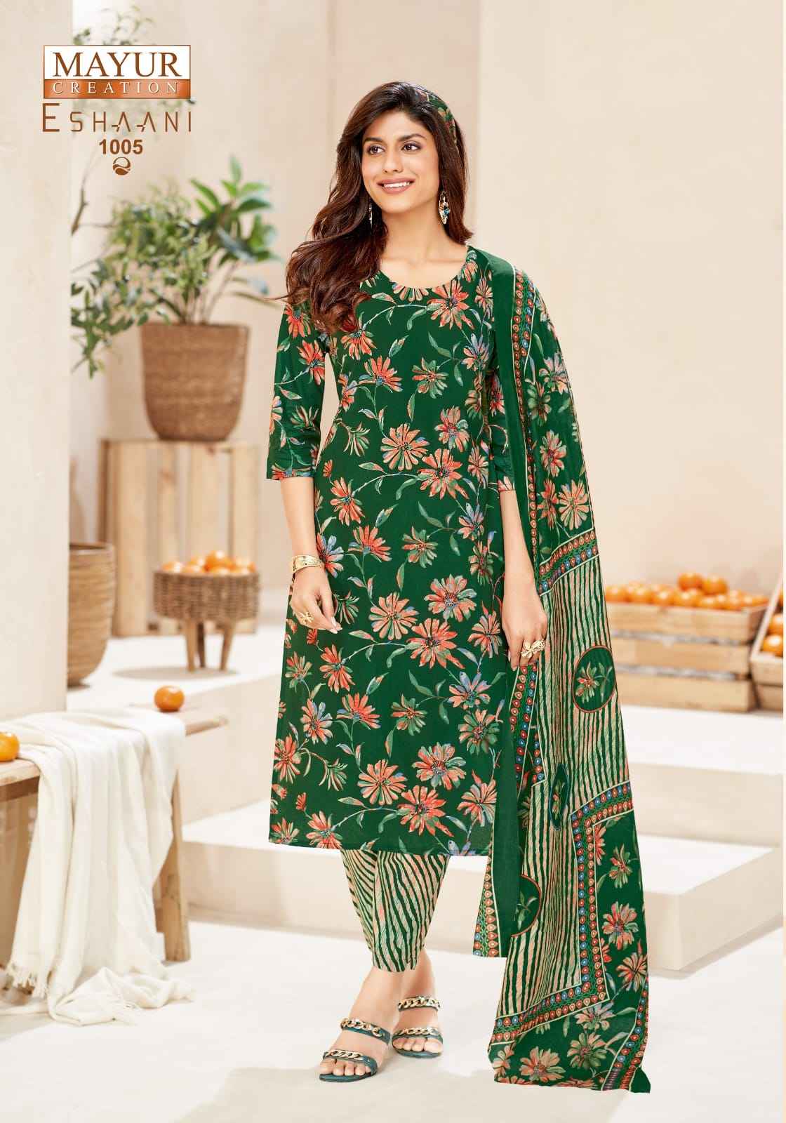 MAYUR ESHAANI COTTON PRINTED DRESS MATERIAL