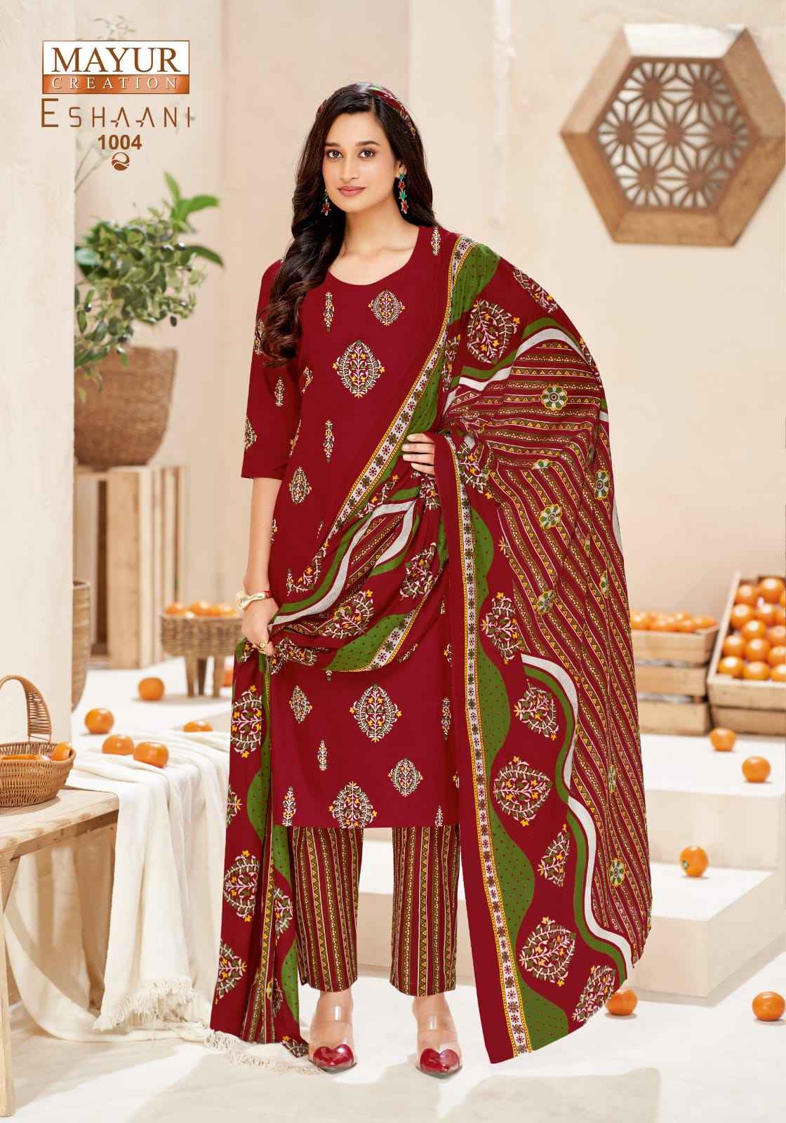 MAYUR ESHAANI COTTON PRINTED DRESS MATERIAL
