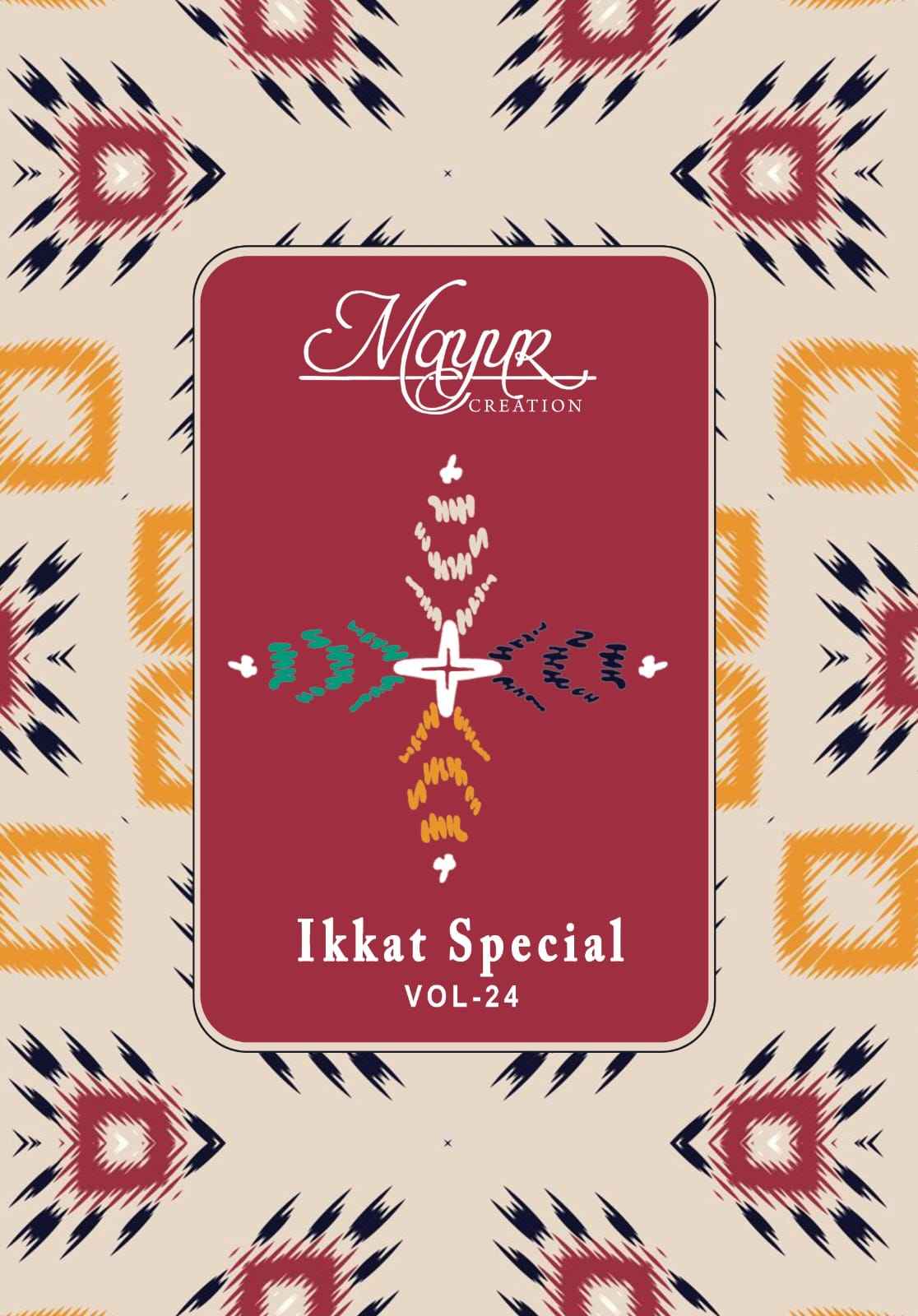MAYUR IKKAT VOL-24 COTTON PRINTED DRESS MATERIAL