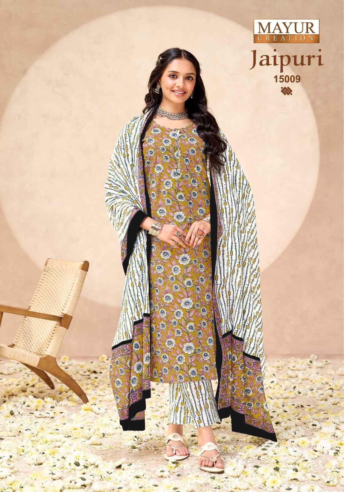 MAYUR JAIPURI VOL-15 PURE COTTON PRINTED DRESS MATERIAL 