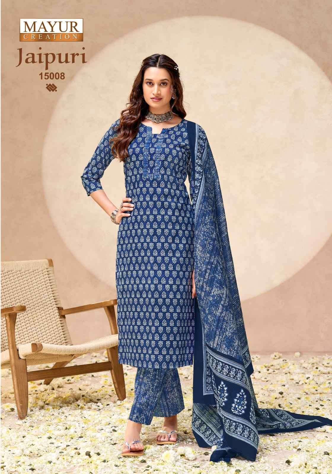 MAYUR JAIPURI VOL-15 PURE COTTON PRINTED DRESS MATERIAL 