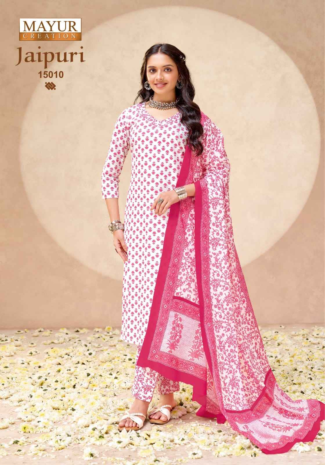 MAYUR JAIPURI VOL-15 PURE COTTON PRINTED DRESS MATERIAL 