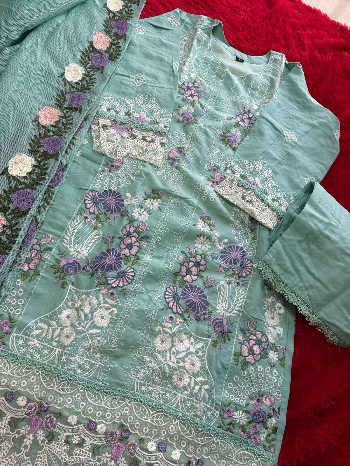 MEHBOOB TEX OMBRE NX-13 PURE COTTON PAKISTANI DRESS MATERIAL