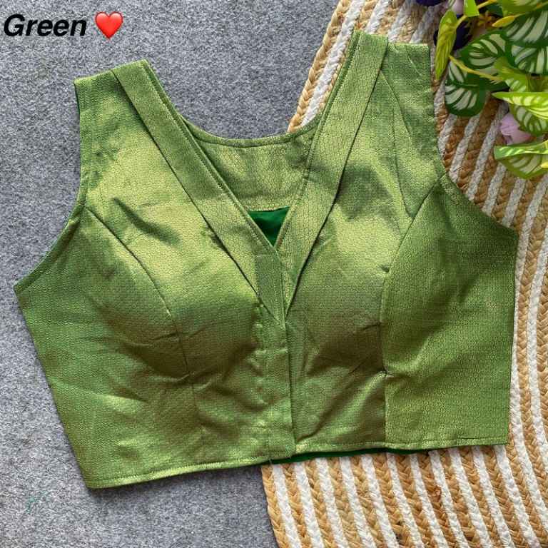 PURE BANARASI JECQUARD PARTYWEAR READYMADE BLOUSE