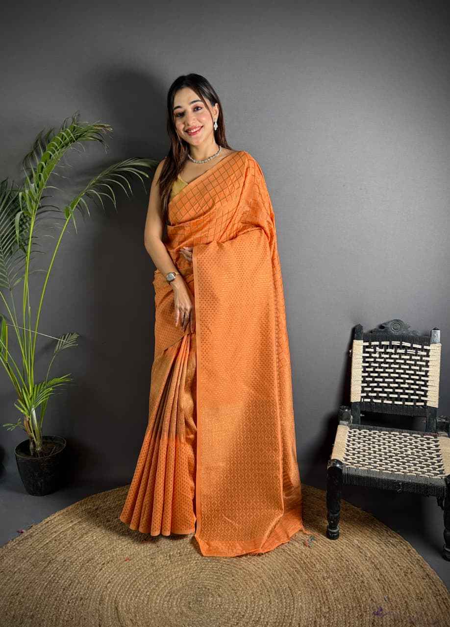 PURE BANARASI SILK KHICHA JARI WORK SAREE 