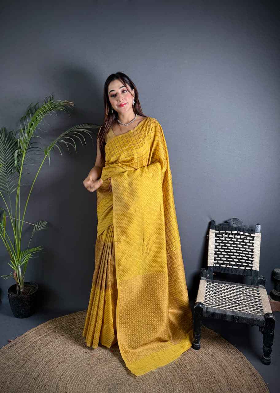 PURE BANARASI SILK KHICHA JARI WORK SAREE 