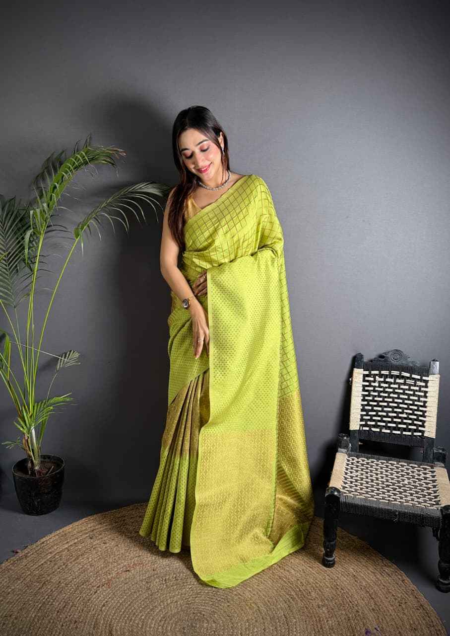 PURE BANARASI SILK KHICHA JARI WORK SAREE 