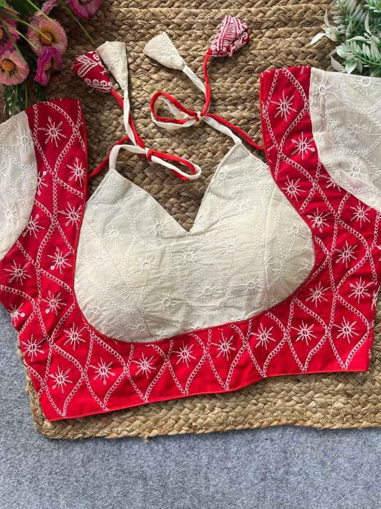 PURE CAMRIC COTTON HAKOBA READYMADE BLOUSE 