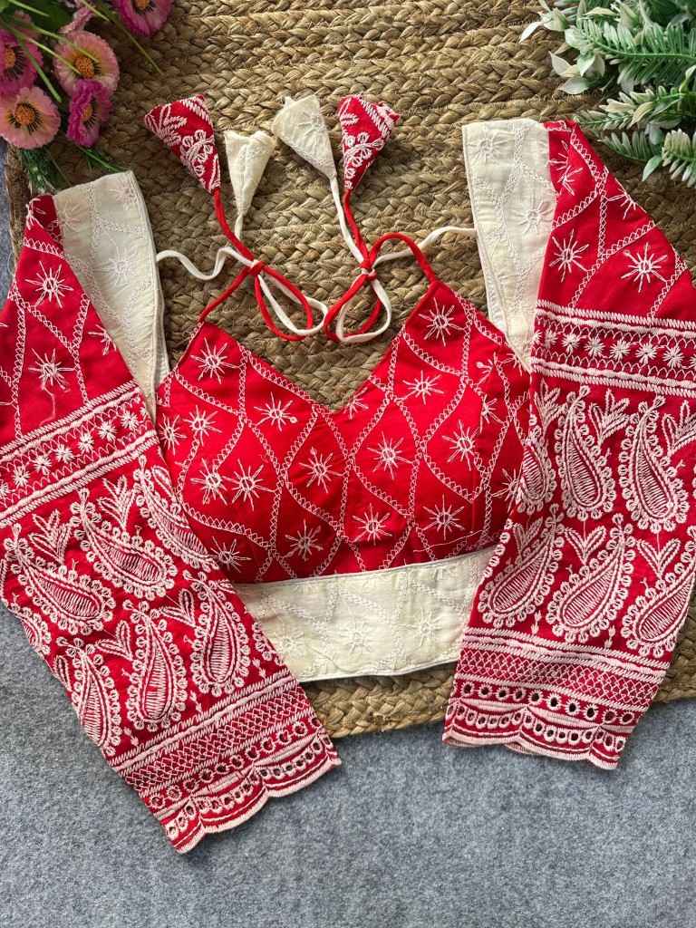 PURE CAMRIC COTTON HAKOBA READYMADE BLOUSE 
