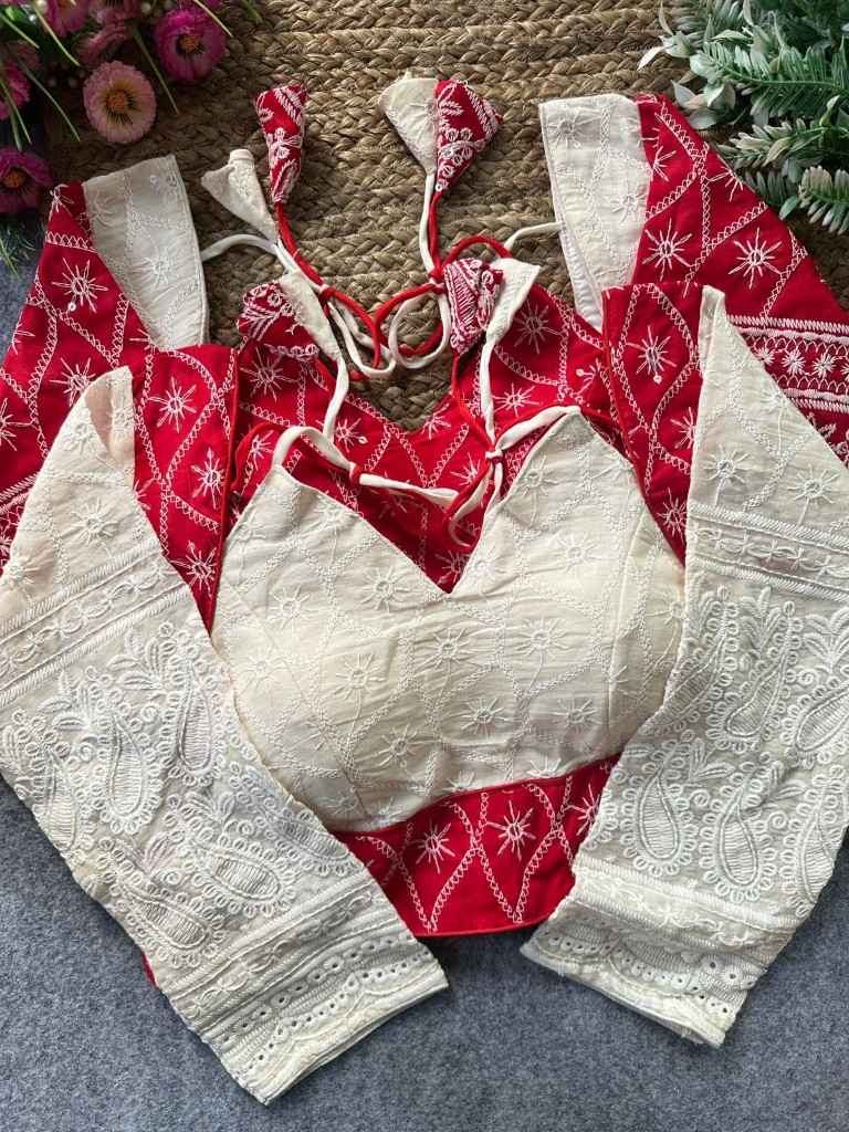 PURE CAMRIC COTTON HAKOBA READYMADE BLOUSE 
