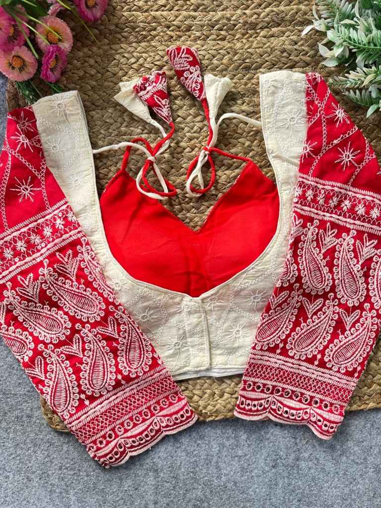 PURE CAMRIC COTTON HAKOBA READYMADE BLOUSE 