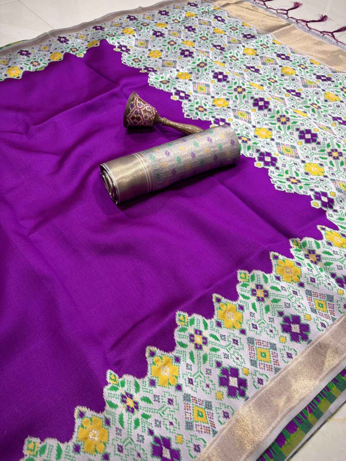 PURE PATOLA SILK PATOLA ZARI WEAVING SAREE