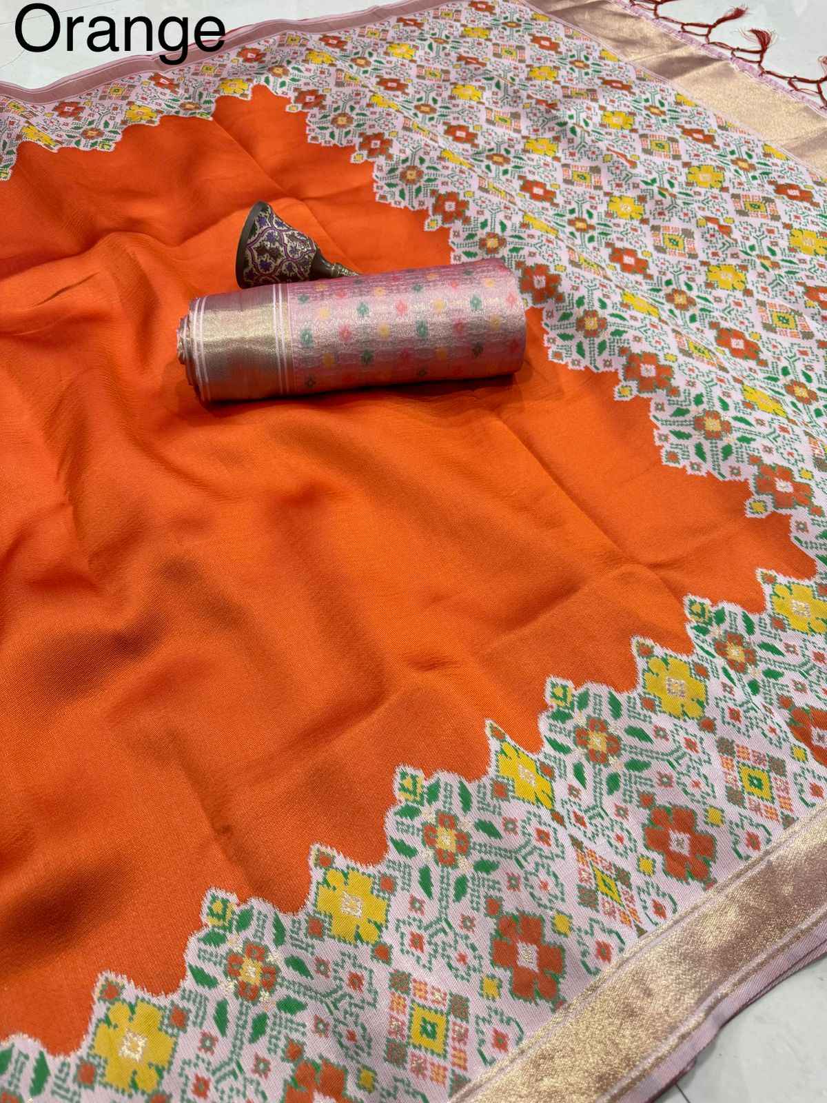 PURE PATOLA SILK PATOLA ZARI WEAVING SAREE