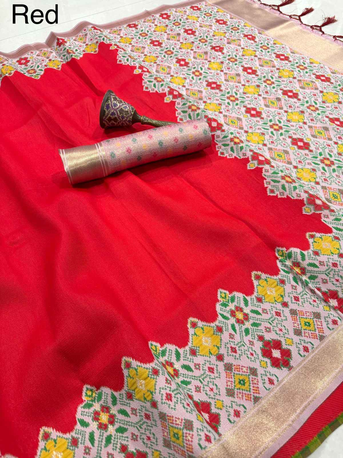 PURE PATOLA SILK PATOLA ZARI WEAVING SAREE