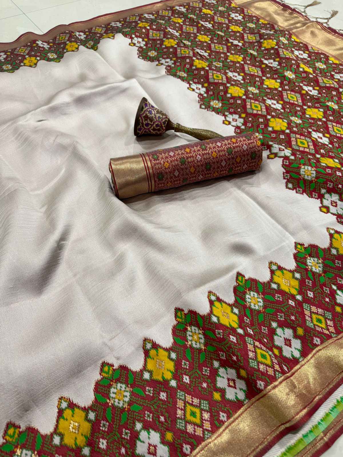 PURE PATOLA SILK PATOLA ZARI WEAVING SAREE