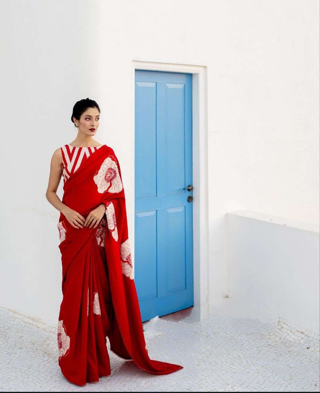 PURE SOFT CREPE SILK DIGITAL PRINTED SAREE