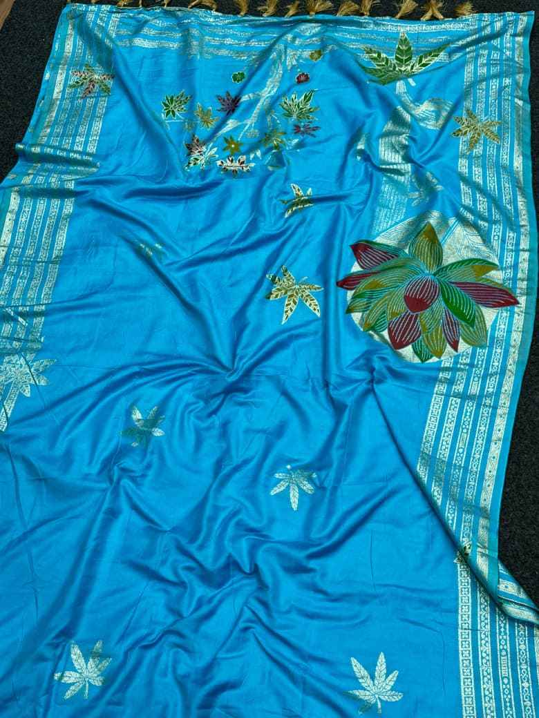 PURE SOFT RUSSIAN SILK KARI MEENAKARI WEAVING SAREE 