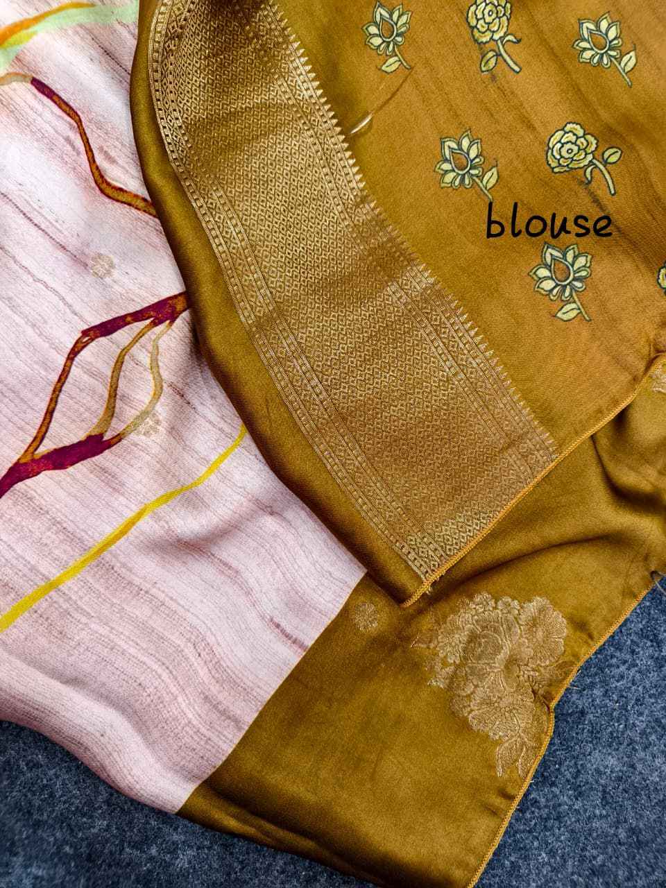 PURE SOFT VISCOSE SATIN SILK ZARI WEAVING SAREE