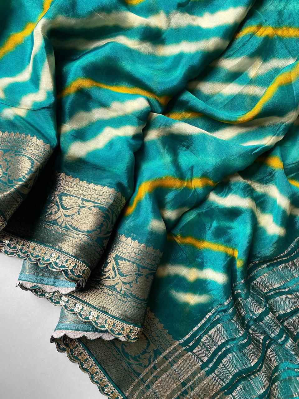 PURE VISCOSE BANDHNI PRINT SAREE