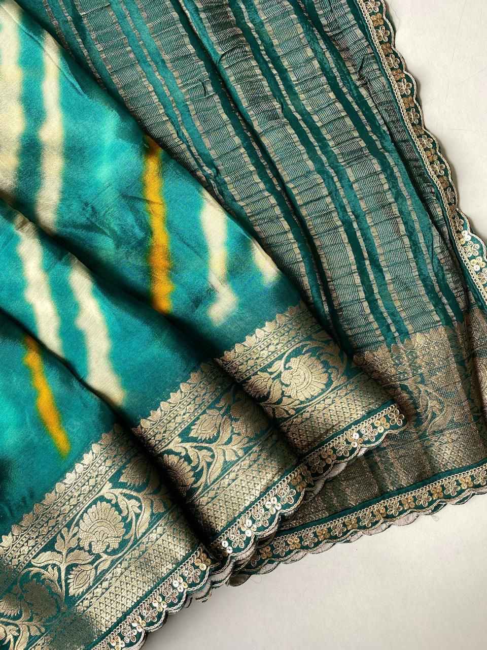 PURE VISCOSE BANDHNI PRINT SAREE