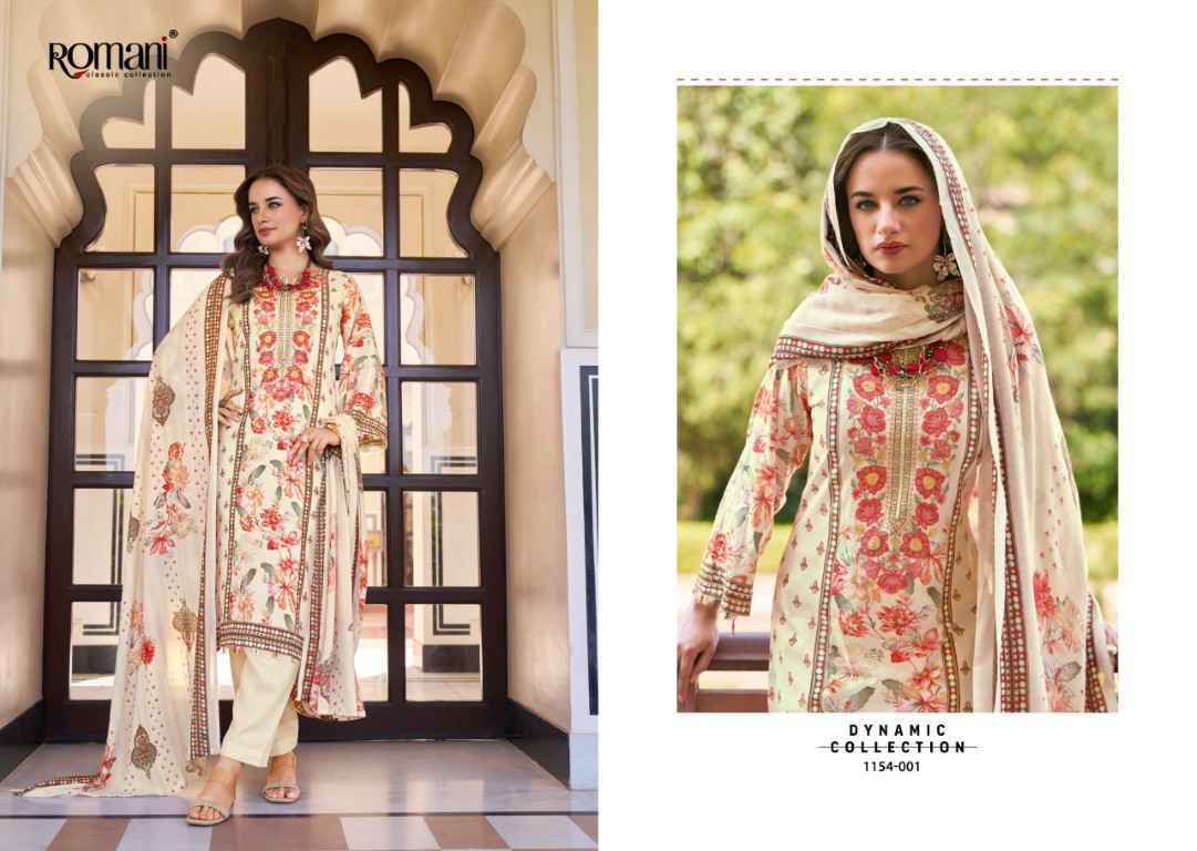 ROMANI AARZU VOL-34 SOFT COTTON DIGITAL PRINTED EMBROIDERY DRESS MATERIAL 