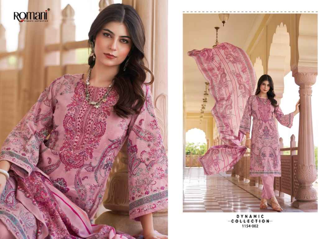 ROMANI AARZU VOL-34 SOFT COTTON DIGITAL PRINTED EMBROIDERY DRESS MATERIAL 