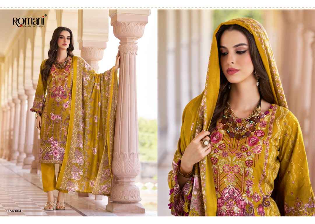 ROMANI AARZU VOL-34 SOFT COTTON DIGITAL PRINTED EMBROIDERY DRESS MATERIAL 