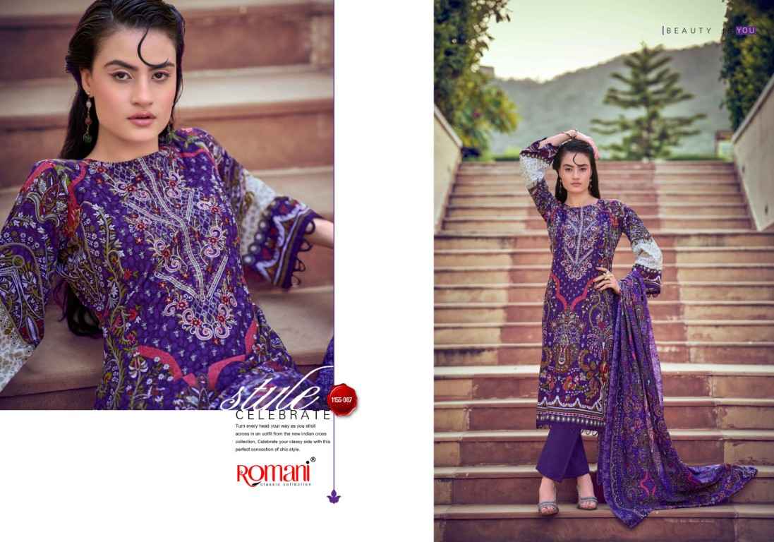 ROMANI NEEDLE WONDER VOL-14 SOFT COTTON DIGITAL PRINTED DRESS MATERIAL 