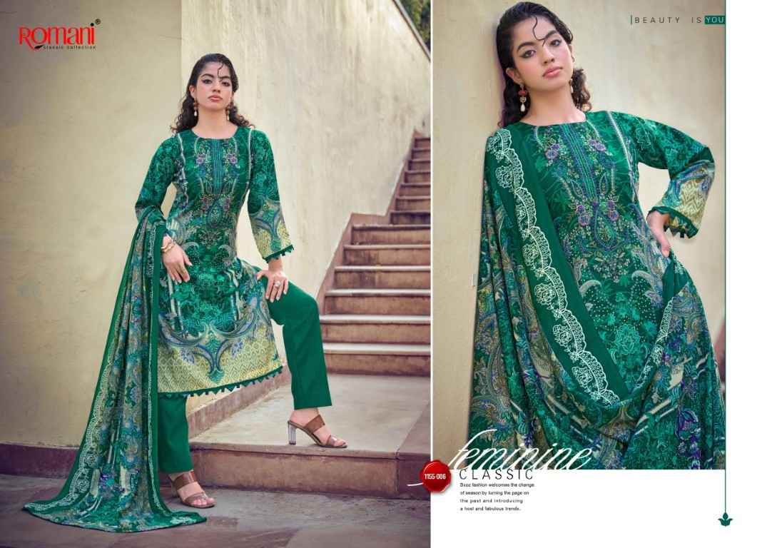 ROMANI NEEDLE WONDER VOL-14 SOFT COTTON DIGITAL PRINTED DRESS MATERIAL 