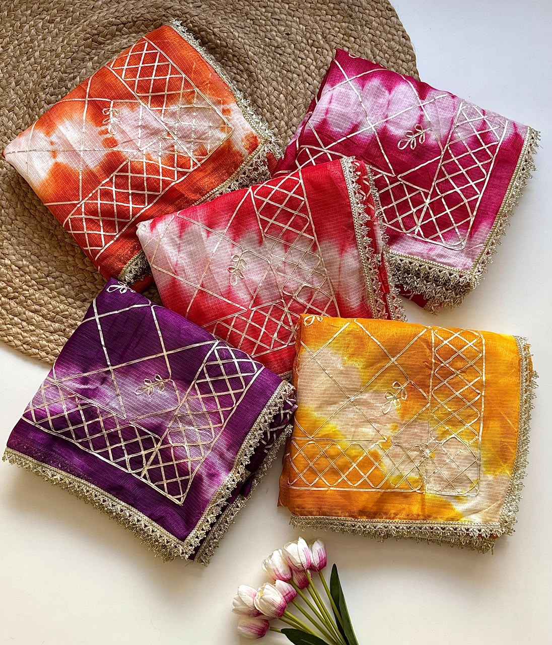 SOFT KOTA DORIYA RAJASTHANI SHIBORI PRINT SAREE 