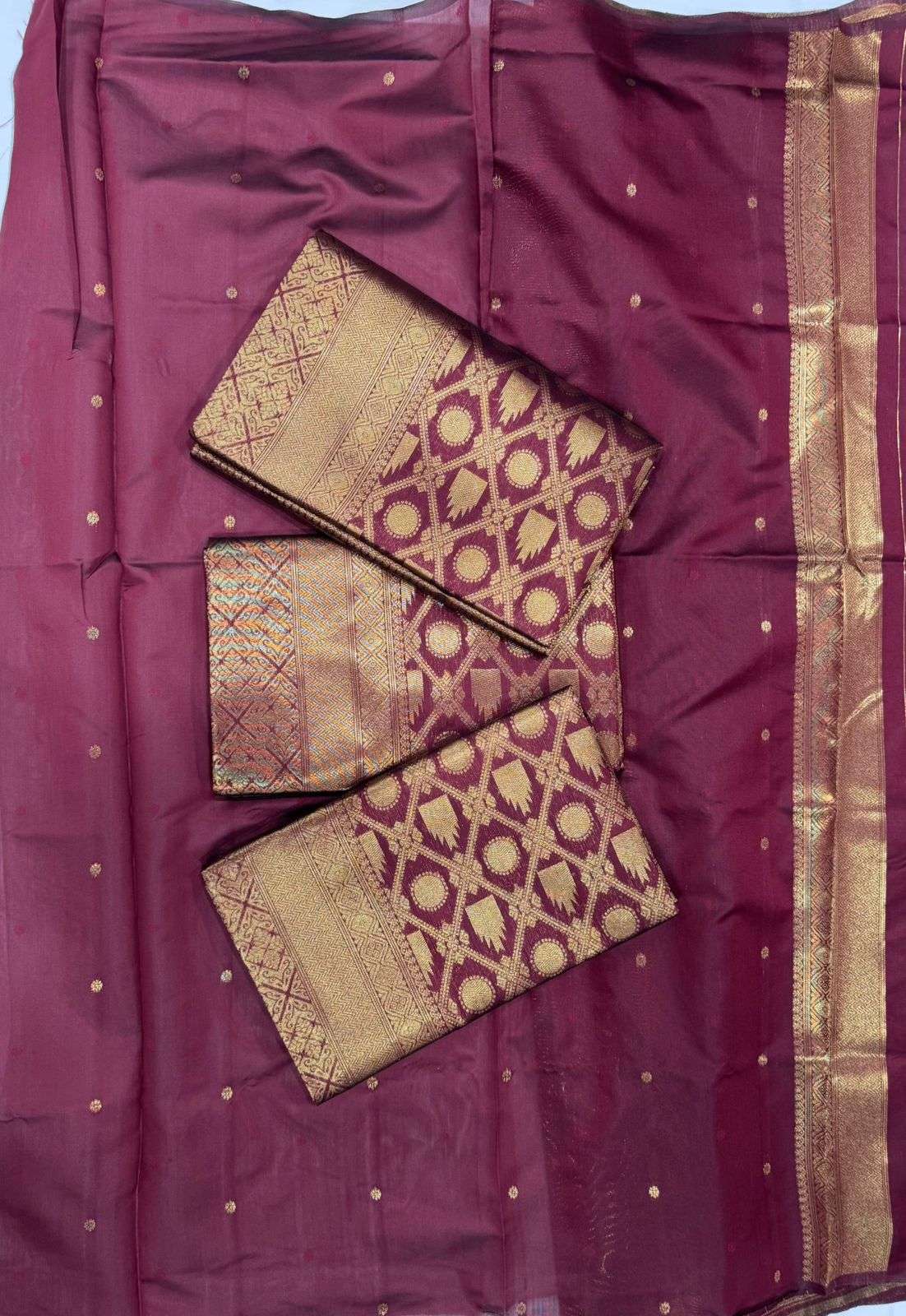 SOFT SILK PURE GOLD ZARI SAREE CODE 283