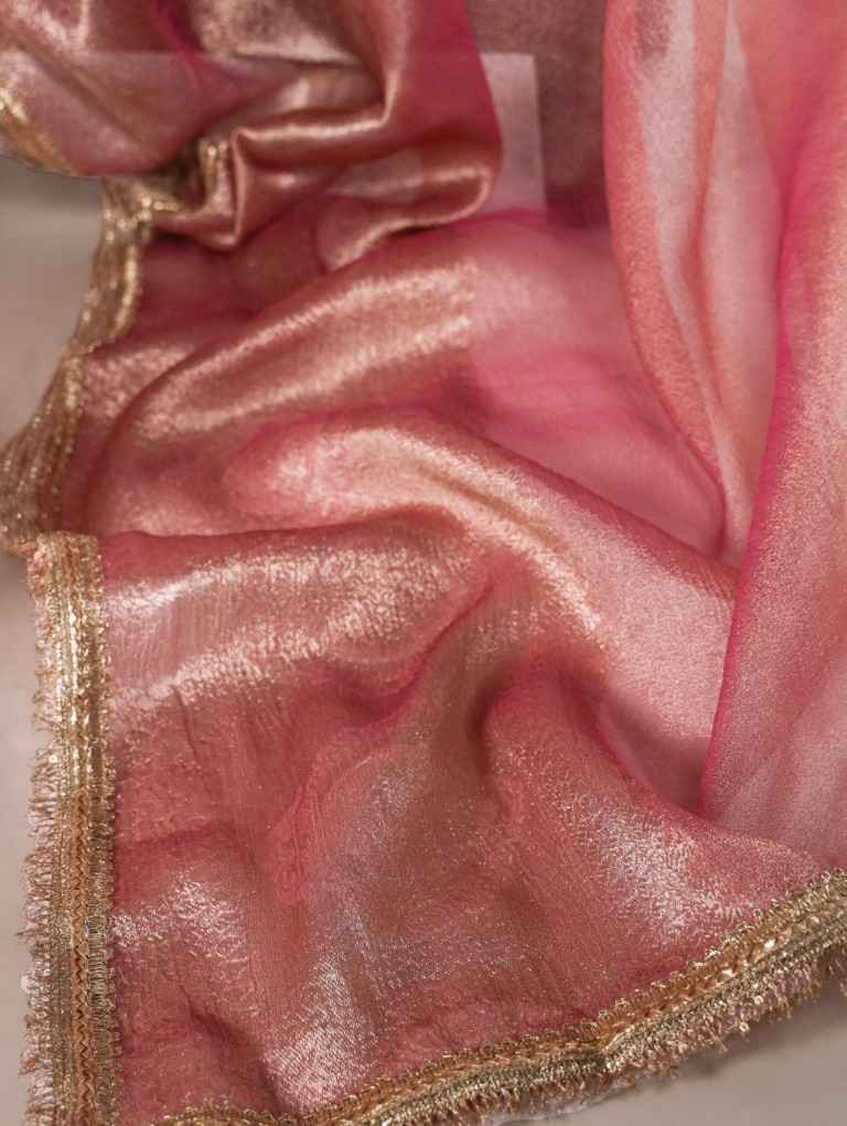 TISSUE SHIMMER ZARI WEAVING WORK SAREE