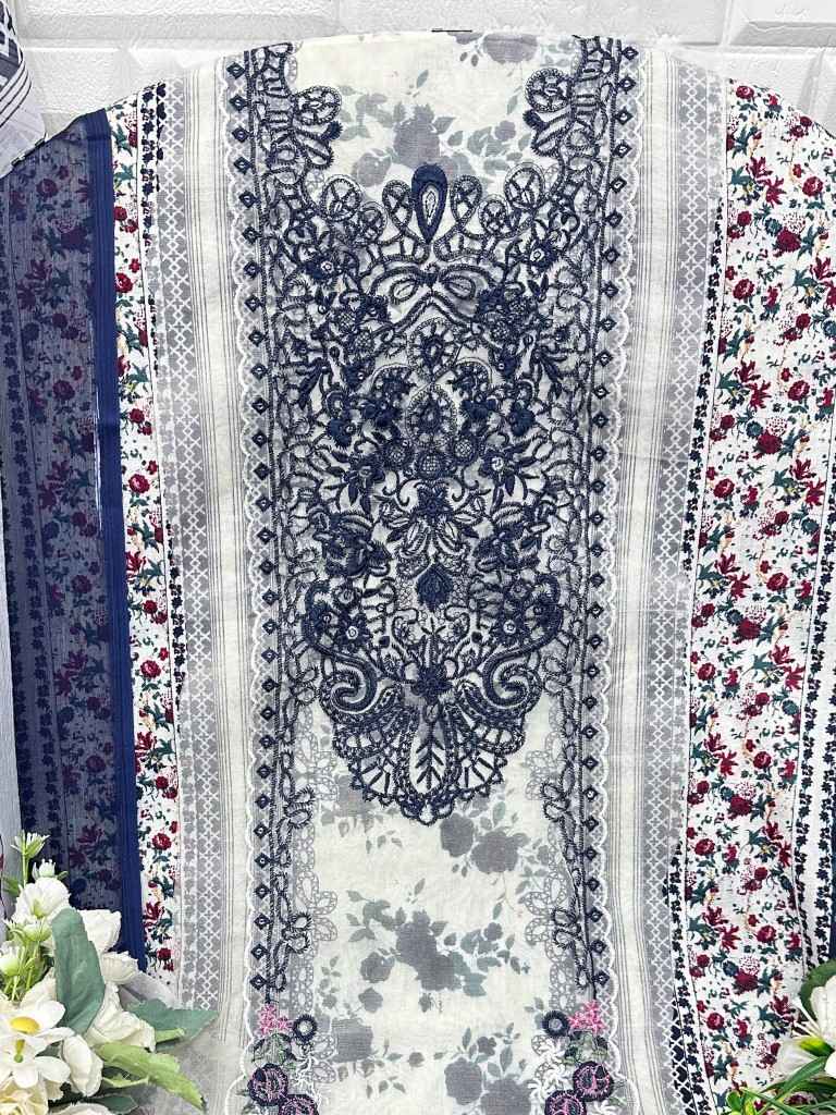 AASHA DESIGNER D.NO 1224 & 1225 PURE COTTON PAKISTANI DRESS MATERIAL