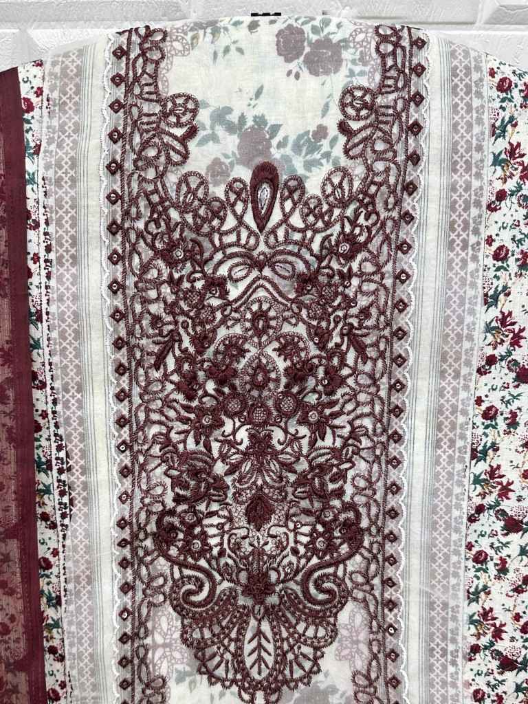 AASHA DESIGNER D.NO 1224 & 1225 PURE COTTON PAKISTANI DRESS MATERIAL