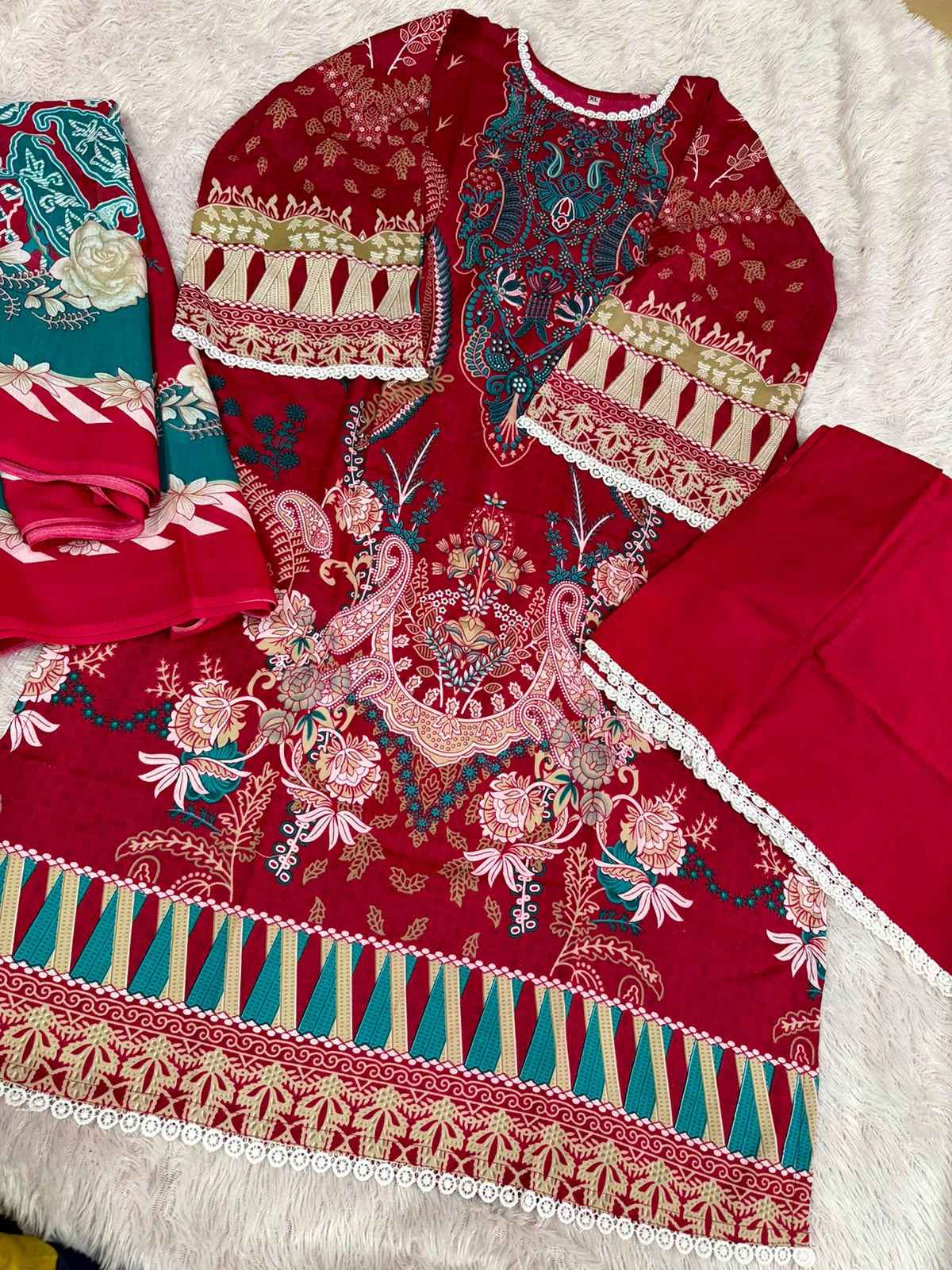 AALIZ PRINTS BIN SAHEED VOL-17 SOFT COTTON READYMADE SUIT
